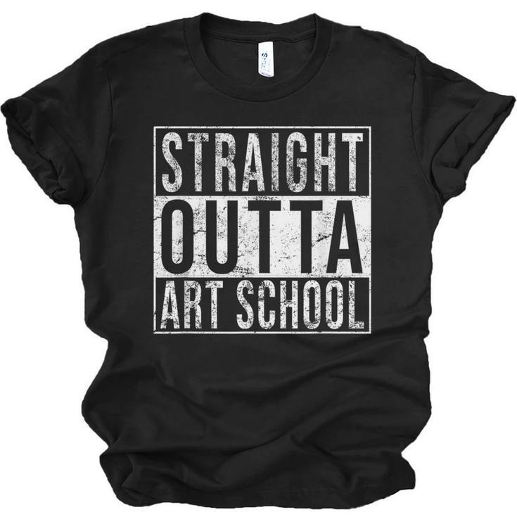 Straight Outta Art School Graduation Shirt Unisex Jersey T-Shirt