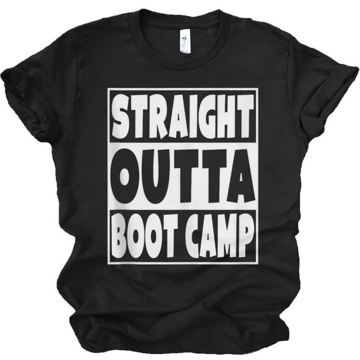 Straight Outta Boot Camp Military Basic Training Graduation Unisex Jersey T-Shirt