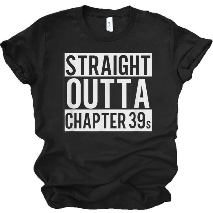 Straight Outta Chapter 39 Cute Book Lover Reader Unisex Jersey T-Shirt