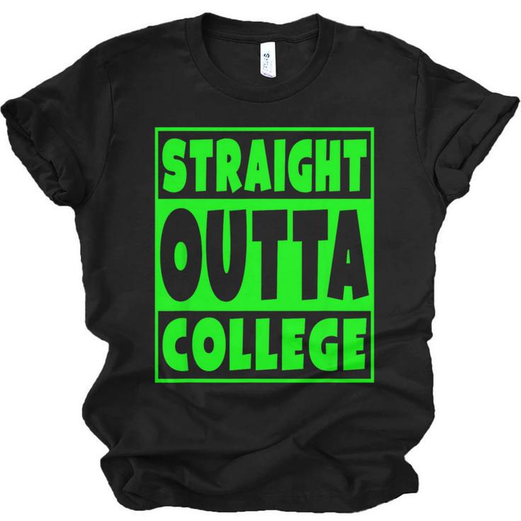 Straight Outta College  2018 Graduation Unisex Jersey T-Shirt