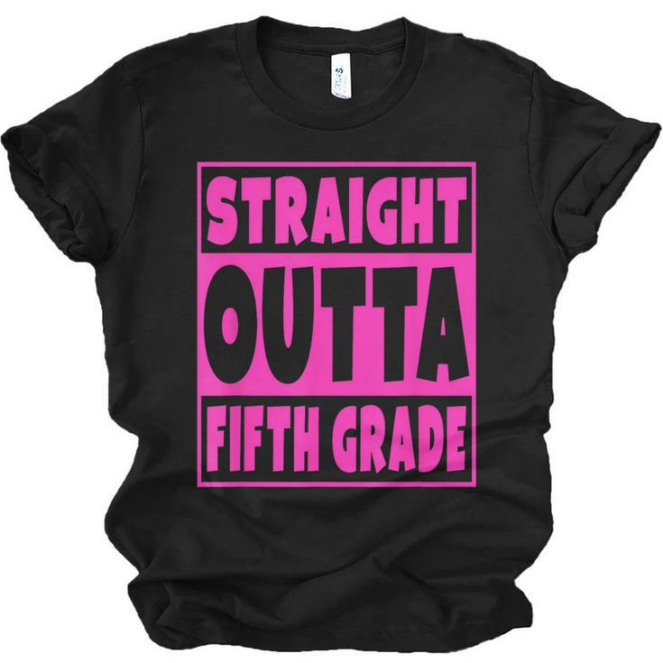 Straight Outta Fifth Grade Graduation Class Unisex Jersey T-Shirt