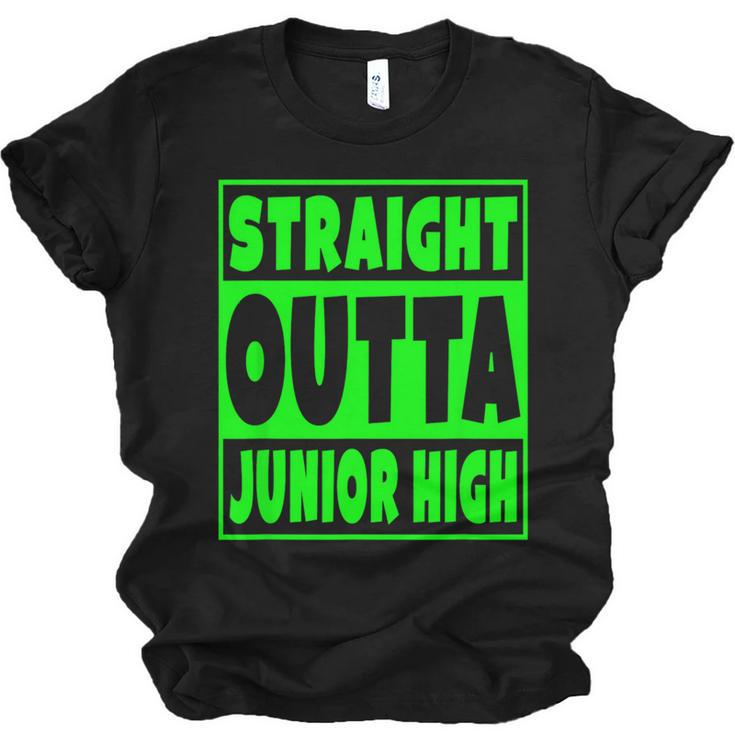 Straight Outta Junior High School Graduation  T-Shirt Unisex Jersey T-Shirt