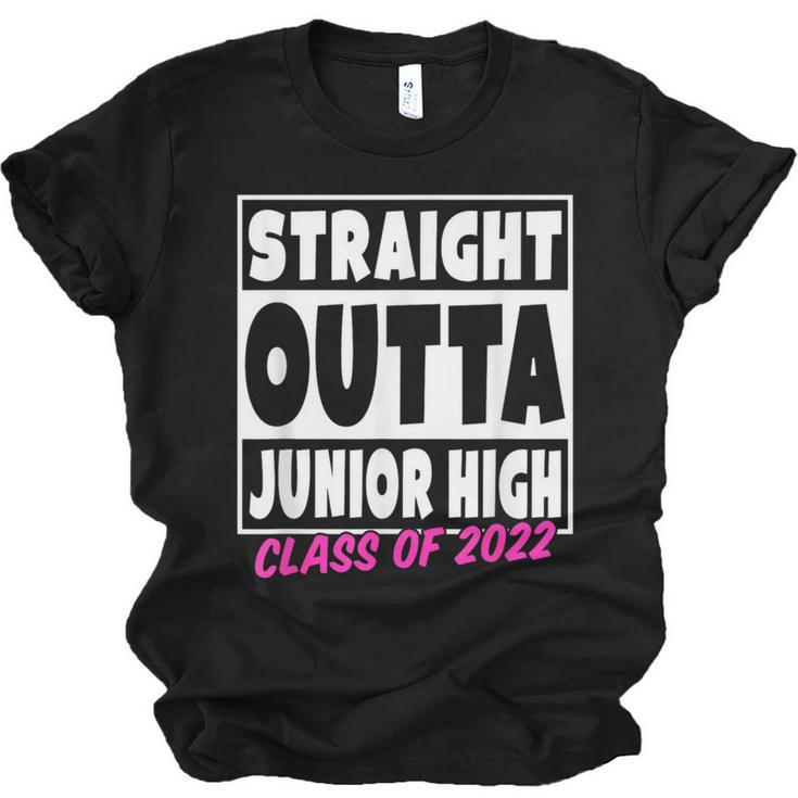 Straight Outta Junior High School Graduation Unisex Jersey T-Shirt