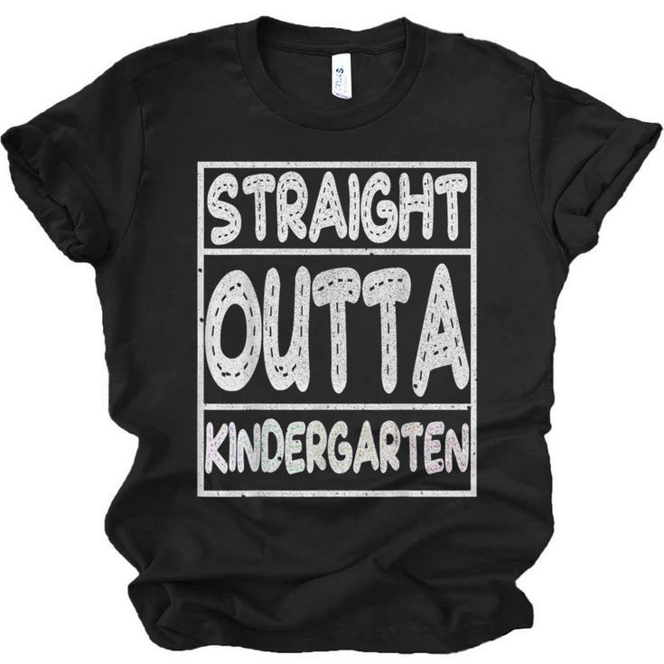 Straight Outta Kindergarten Shirt Great Graduation Idea Unisex Jersey T-Shirt