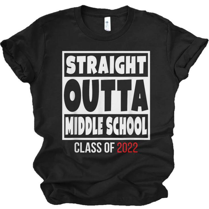 Straight Outta Middle School Class Of 2022 Shirt Graduation Unisex Jersey T-Shirt