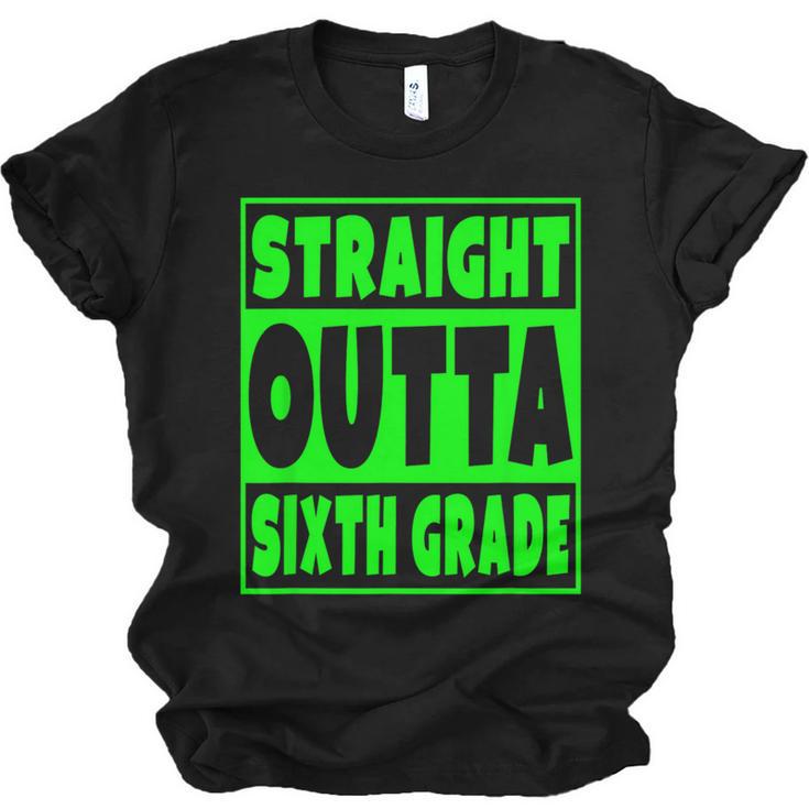 Straight Outta Sixth Grade Graduation Class Unisex Jersey T-Shirt