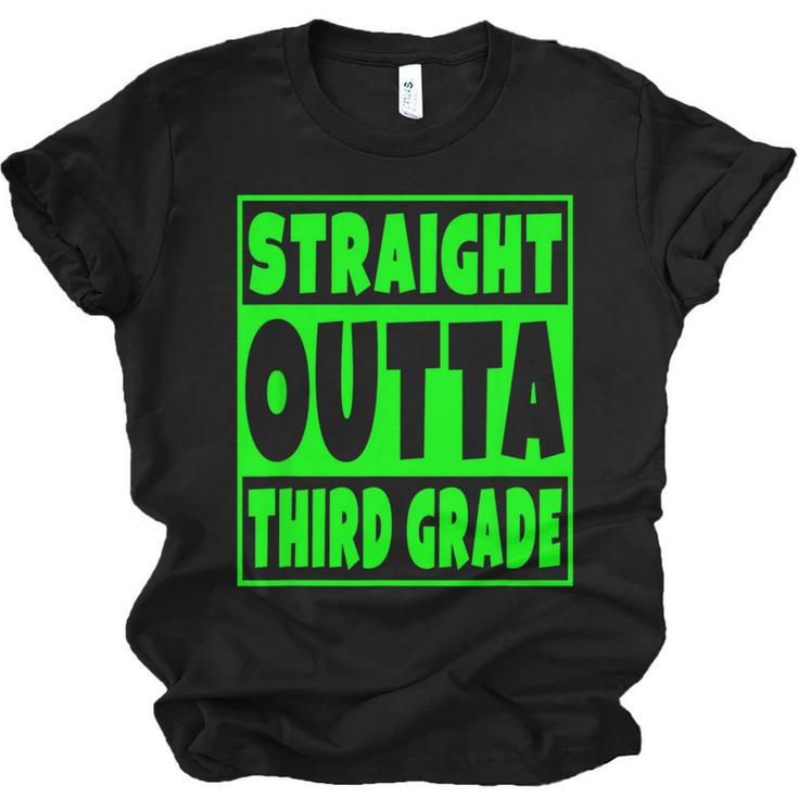 Straight Outta Third Grade Graduation Class Unisex Jersey T-Shirt