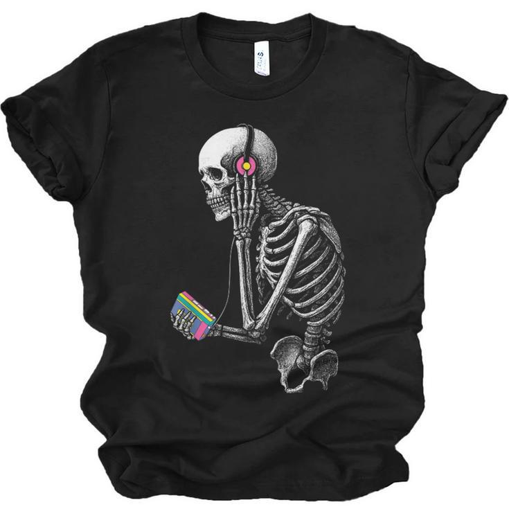 Stuck In The 80S Music Tee Walkman Cassette Nostalgia Unisex Jersey T-Shirt