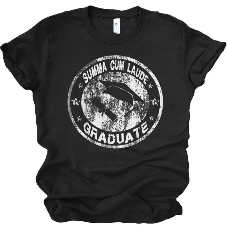 Summa Cum Laude Graduate Graduation T Shirt Men Women Unisex Jersey T-Shirt