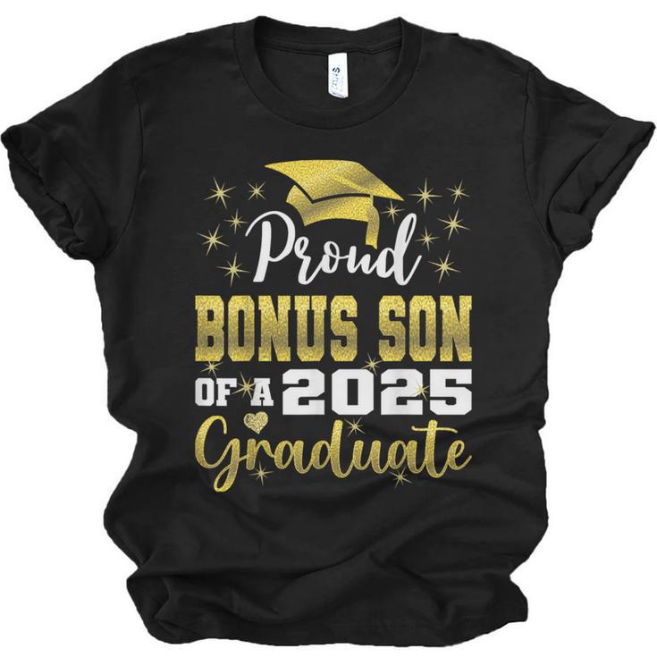 Super Proud Bonus Son Of 2025 Graduate Graduation Family Unisex Jersey T-Shirt