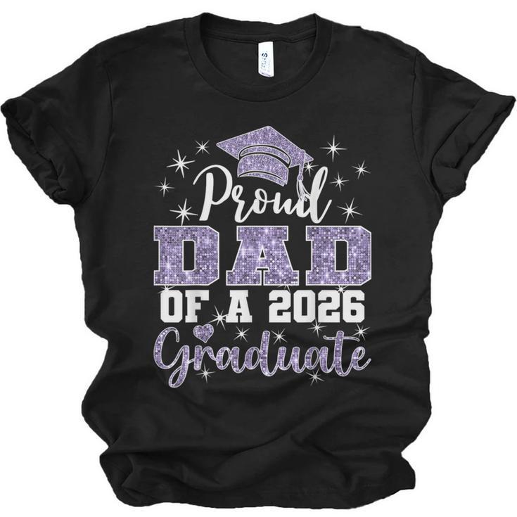 Super Proud Dad Of 2026 Graduate Senior Graduation Family Unisex Jersey T-Shirt