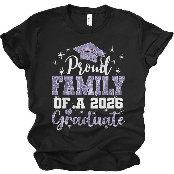 Super Proud Family Of 2026 Graduate Senior Graduation Family Unisex Jersey T-Shirt