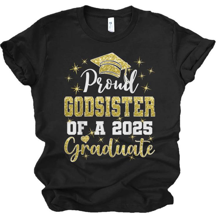 Super Proud Godsister Of 2025 Graduate Graduation Family Unisex Jersey T-Shirt