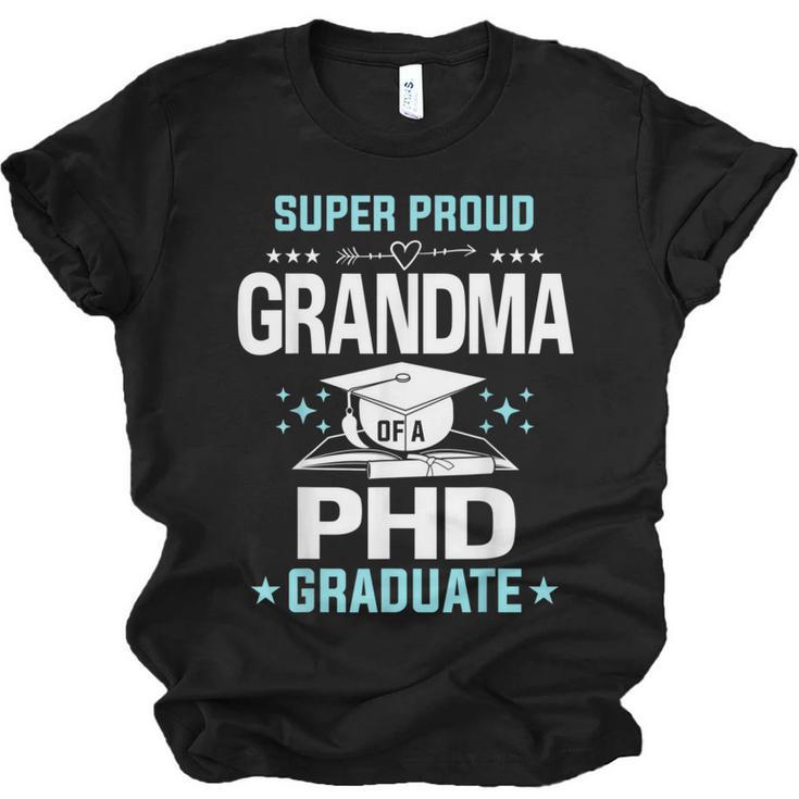 Super Proud Grandma Of A PHD Graduate Senior Graduation Unisex Jersey T-Shirt