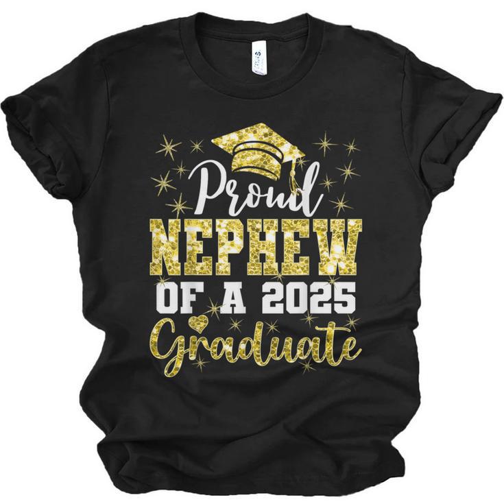 Super Proud Nephew Of 2025 Graduate Senior Graduation Family Unisex Jersey T-Shirt