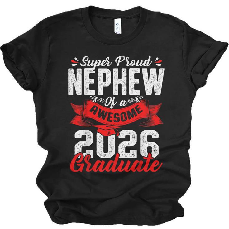 Super Proud Nephew Of a 2026 Graduate 26 Graduation Unisex Jersey T-Shirt