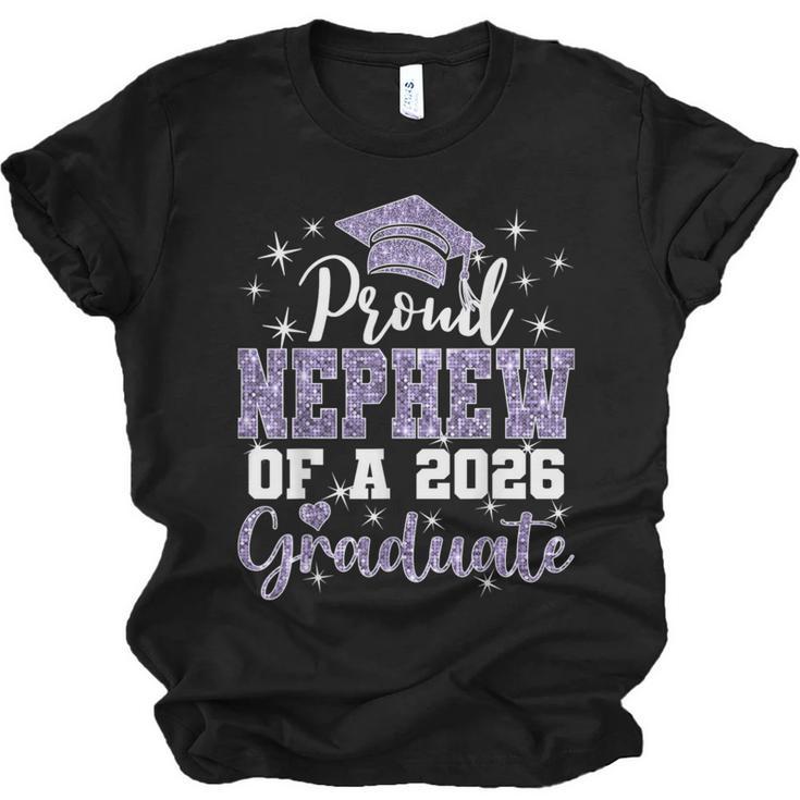 Super Proud Nephew Of 2026 Graduate Senior Graduation Family Unisex Jersey T-Shirt