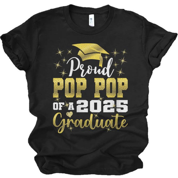 Super Proud Pop Pop Of 2025 Graduate Graduation Family Unisex Jersey T-Shirt