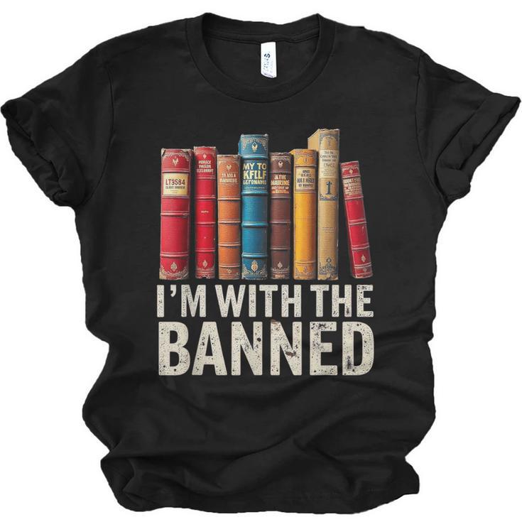 Support Banned Books Freedom I'm With The Banned Unisex Jersey T-Shirt