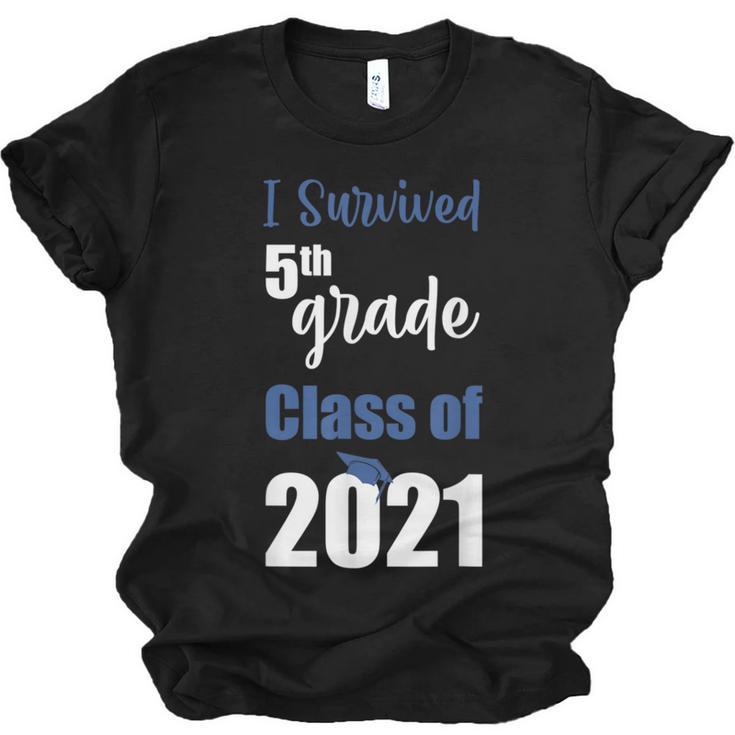 I Survived 5th Grade Class Of 2021 Quarantined Graduation 2 Unisex Jersey T-Shirt