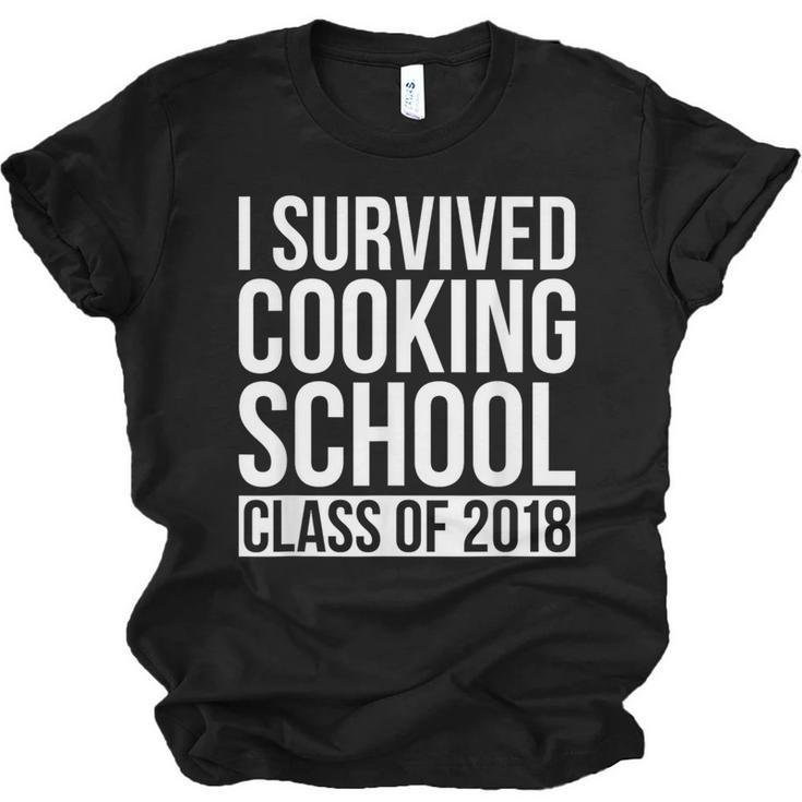 I Survived Cooking School Class Of 2018 Graduation Unisex Jersey T-Shirt