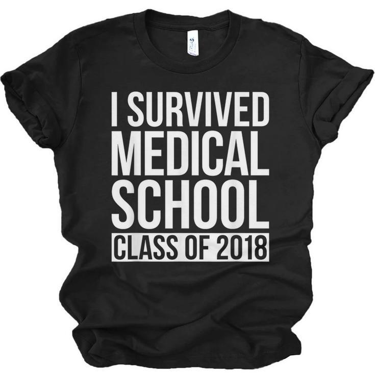 I Survived Medical School Class Of 2018 Graduation Shirt Unisex Jersey T-Shirt
