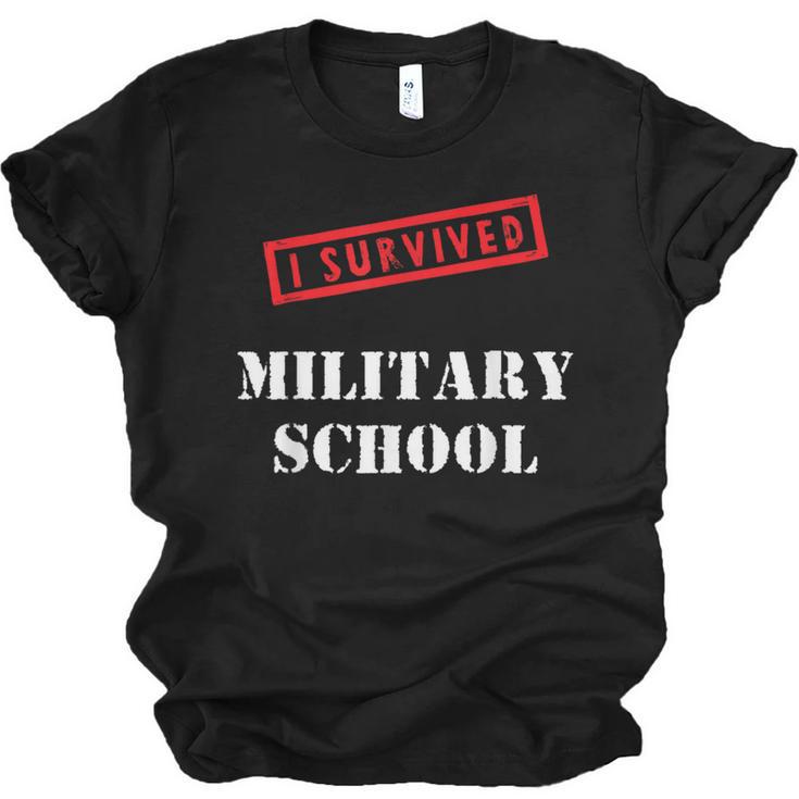 I Survived Military School Graduation Straight Outta Unisex Jersey T-Shirt