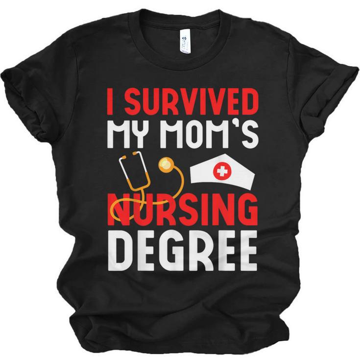 I Survived My Mom's Nursing Degree Graduation Day 2026 Unisex Jersey T-Shirt