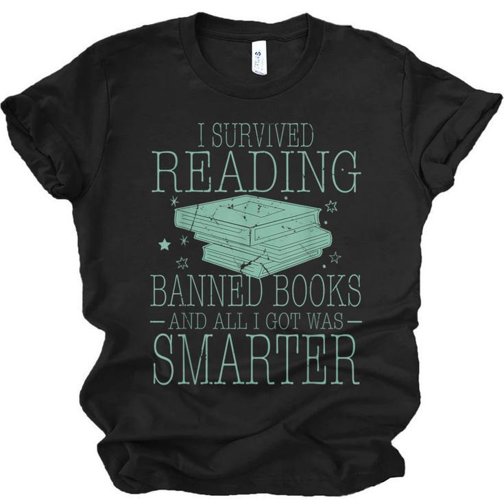 I Survived Reading Banned Books And All I Got Was Sma Unisex Jersey T-Shirt