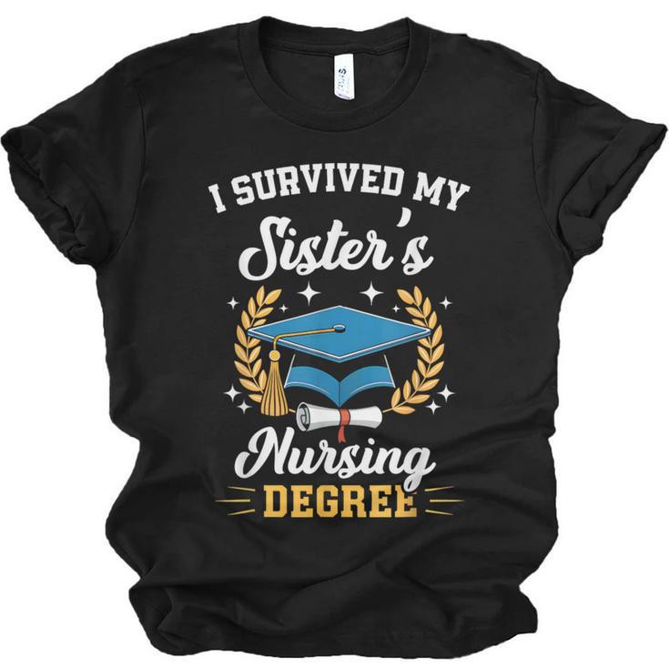 I Survived My Sister's Nursing Degree Graduation Unisex Jersey T-Shirt