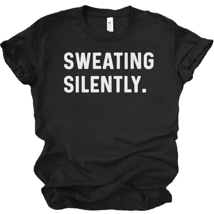 Sweating Silently Introvert Weight Lifting Cardio Run Bench Unisex Jersey T-Shirt