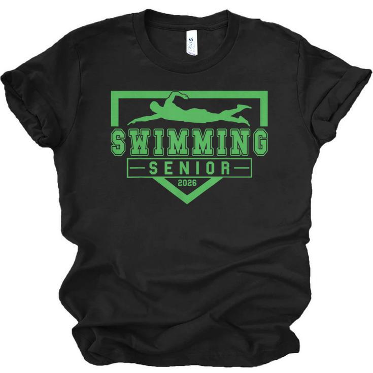Swimming Senior Night Swim Senior 2026 Graduation 32 Unisex Jersey T-Shirt