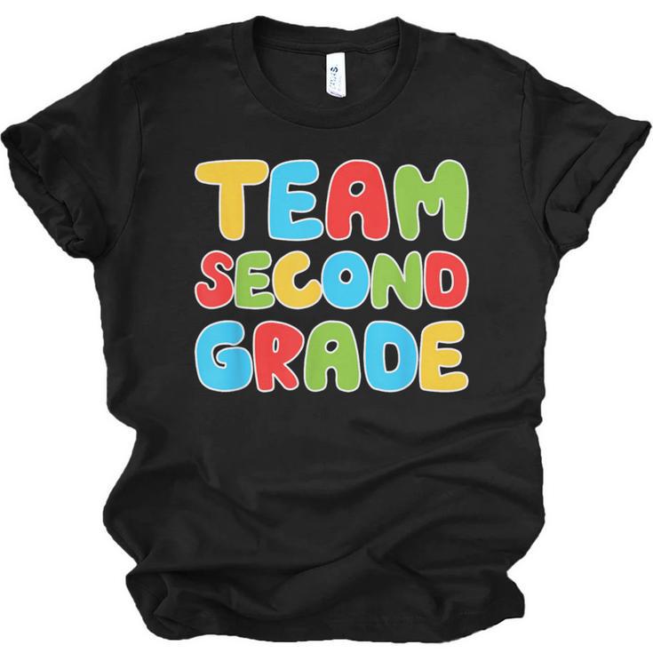 Team Second Grade Shirt 2nd Grade Back To School Graduation Unisex Jersey T-Shirt