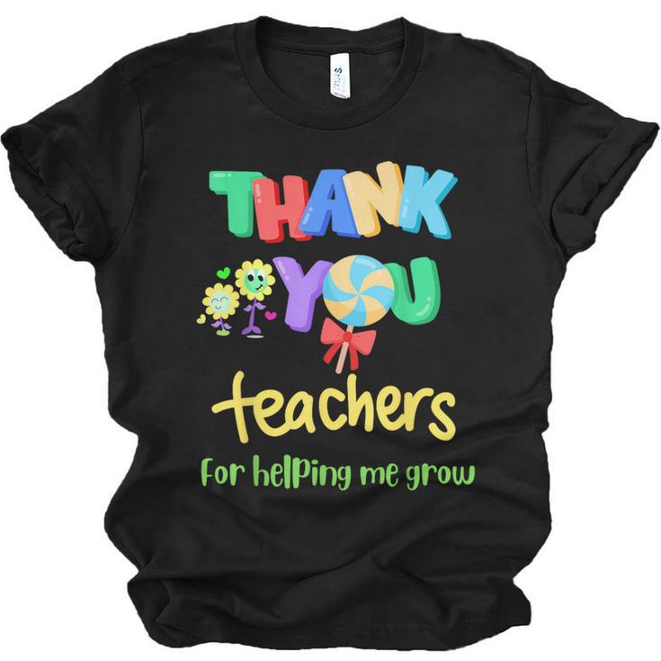 Thank You Teacher Appreciation Graduation Men Women Kids Unisex Jersey T-Shirt