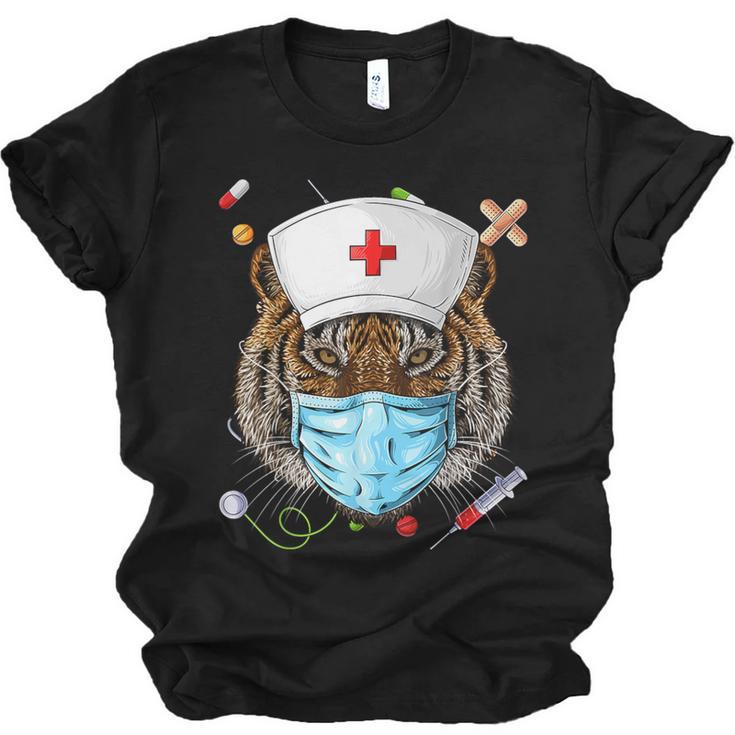 Tiger Nurse RN ER Nursing School Graduation Unisex Jersey T-Shirt