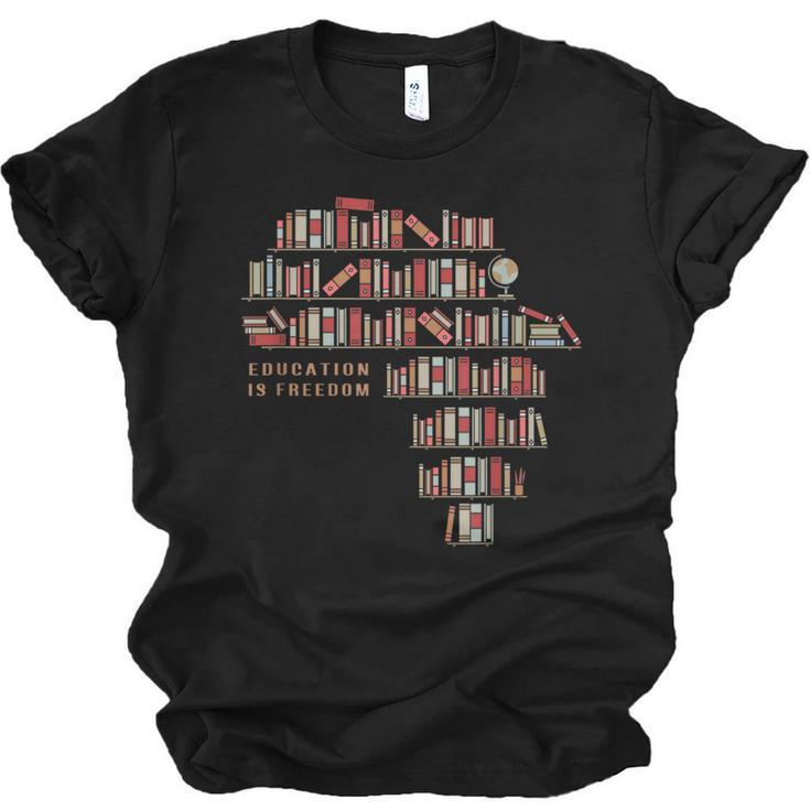 History Book Education Is Freedom Unisex Jersey T-Shirt
