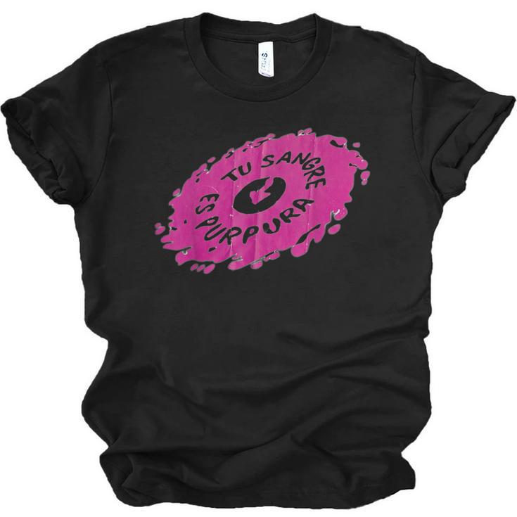 Tu Sangre Es Purpura Mexican Nostalgia Unisex Jersey T-Shirt
