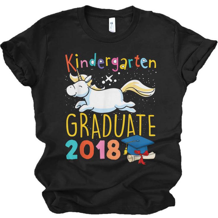 Unicorn Kindergarten Graduation Shirt Girls Unisex Jersey T-Shirt