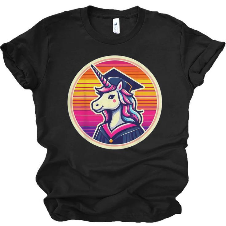Unicorn University Graduation Graduating School Girl Cute Unisex Jersey T-Shirt