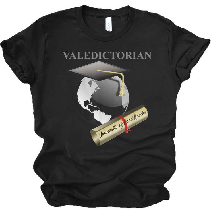 Valedictorian University Of Hard Knocks Graduation Tshirt Unisex Jersey T-Shirt
