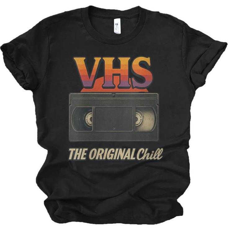 VHS Tape Nostalgia Old School Technology Humor Unisex Jersey T-Shirt