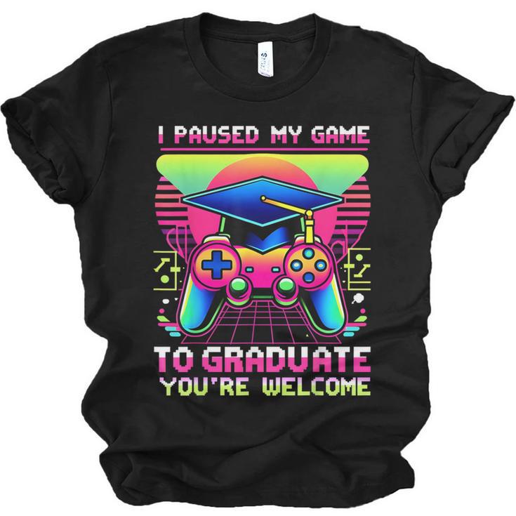 Video Gamer Graduate Graduation Grad Gaming Unisex Jersey T-Shirt