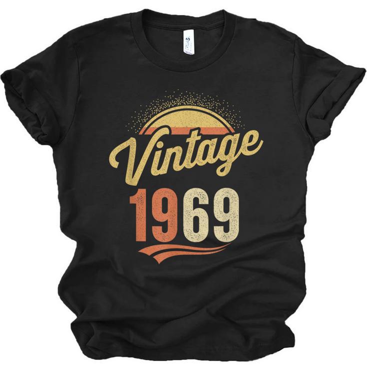 Vintage 1969 Retro Era Badge For Nostalgia Fans Unisex Jersey T-Shirt