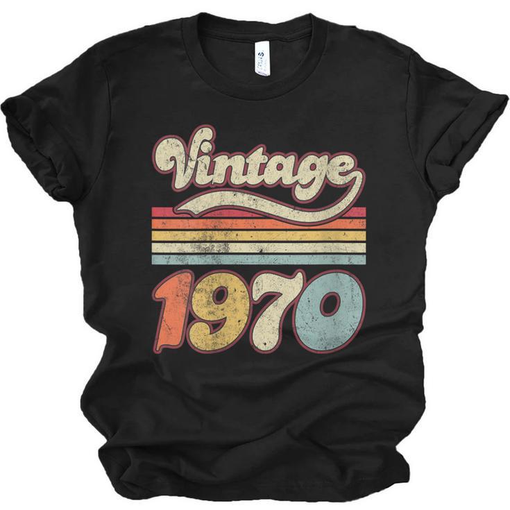 Vintage 1970 Birthday Retro Style 70's Born Nostalgia Outfit Unisex Jersey T-Shirt