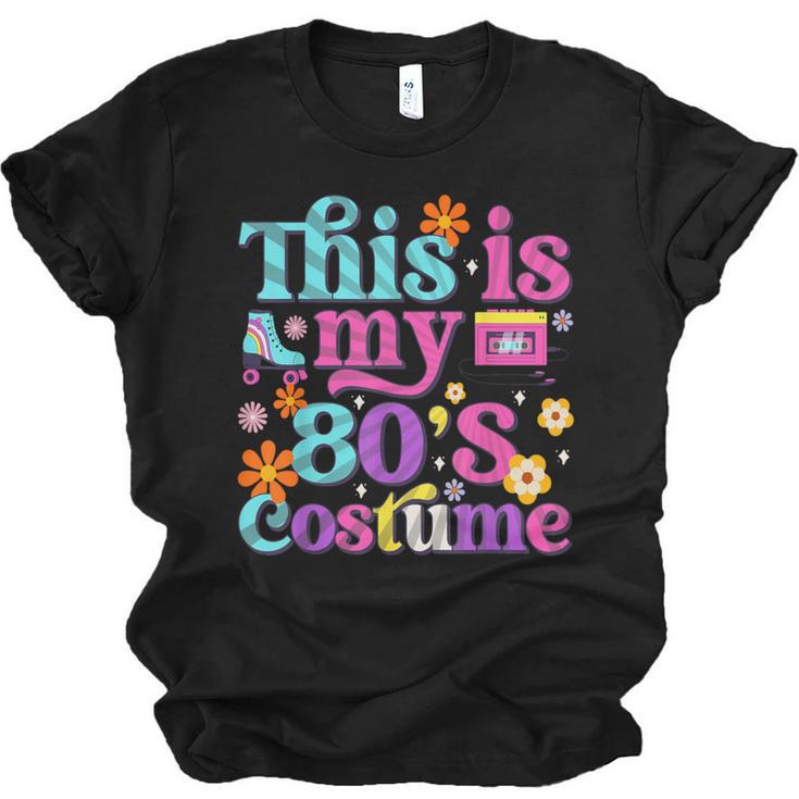 Vintage 80s Costume Nostalgia 1980s Fashion Cute Girls Women Unisex Jersey T-Shirt