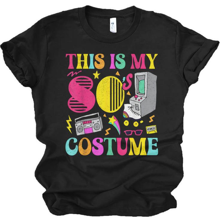 Vintage 80s Vibes Costume Nostalgia 1980s Fashion Cassette Unisex Jersey T-Shirt