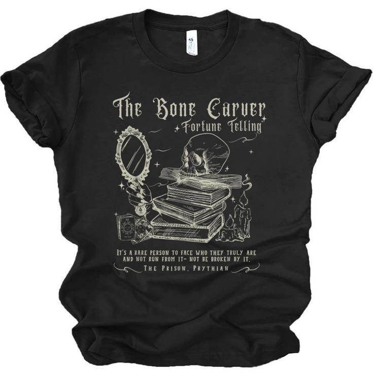Vintage The Bone Carver Death God Tour Skeleton Spicy Books Unisex Jersey T-Shirt