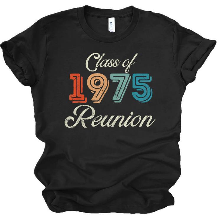 Vintage Class Of 1975 Reunion 50th Graduation Classmate Cool Unisex Jersey T-Shirt