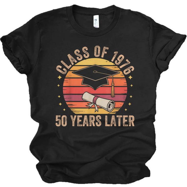 Vintage Class Of 1976 50 Years Later Reunion 50th Graduation Unisex Jersey T-Shirt