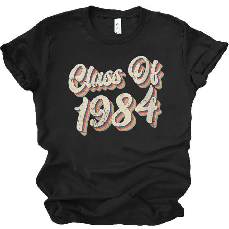 Vintage Class Of 1984 40th Reunion High School Graduation 84 Unisex Jersey T-Shirt